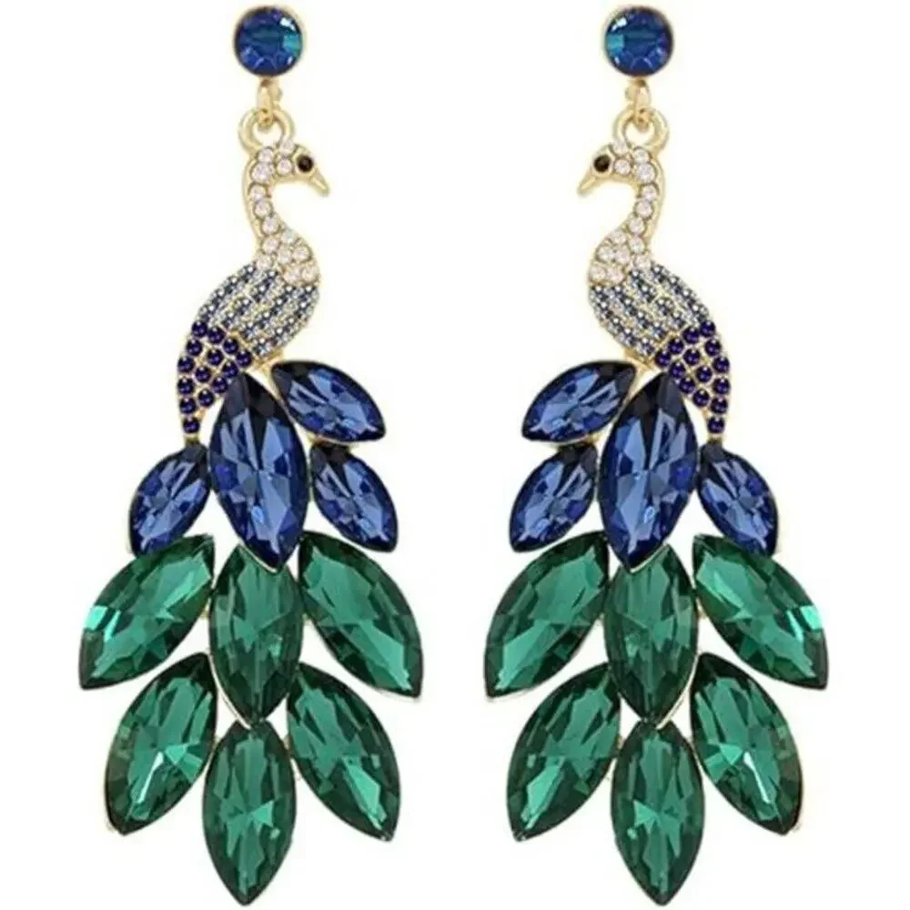Val Jewelry peacock dangle